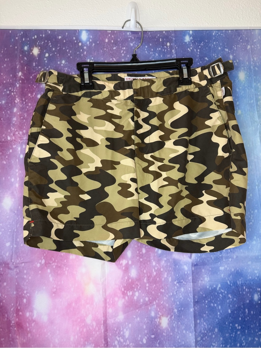 Orlebar brown + nick Wooster camo swim trunks